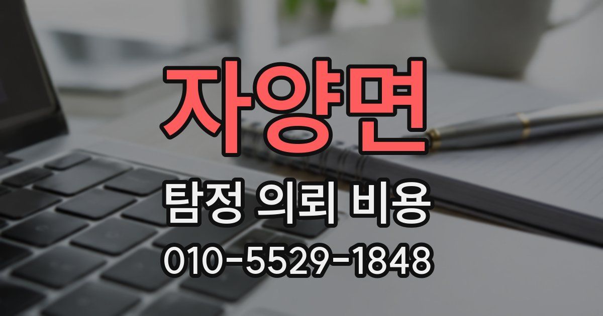 자양면 탐정 의뢰 비용