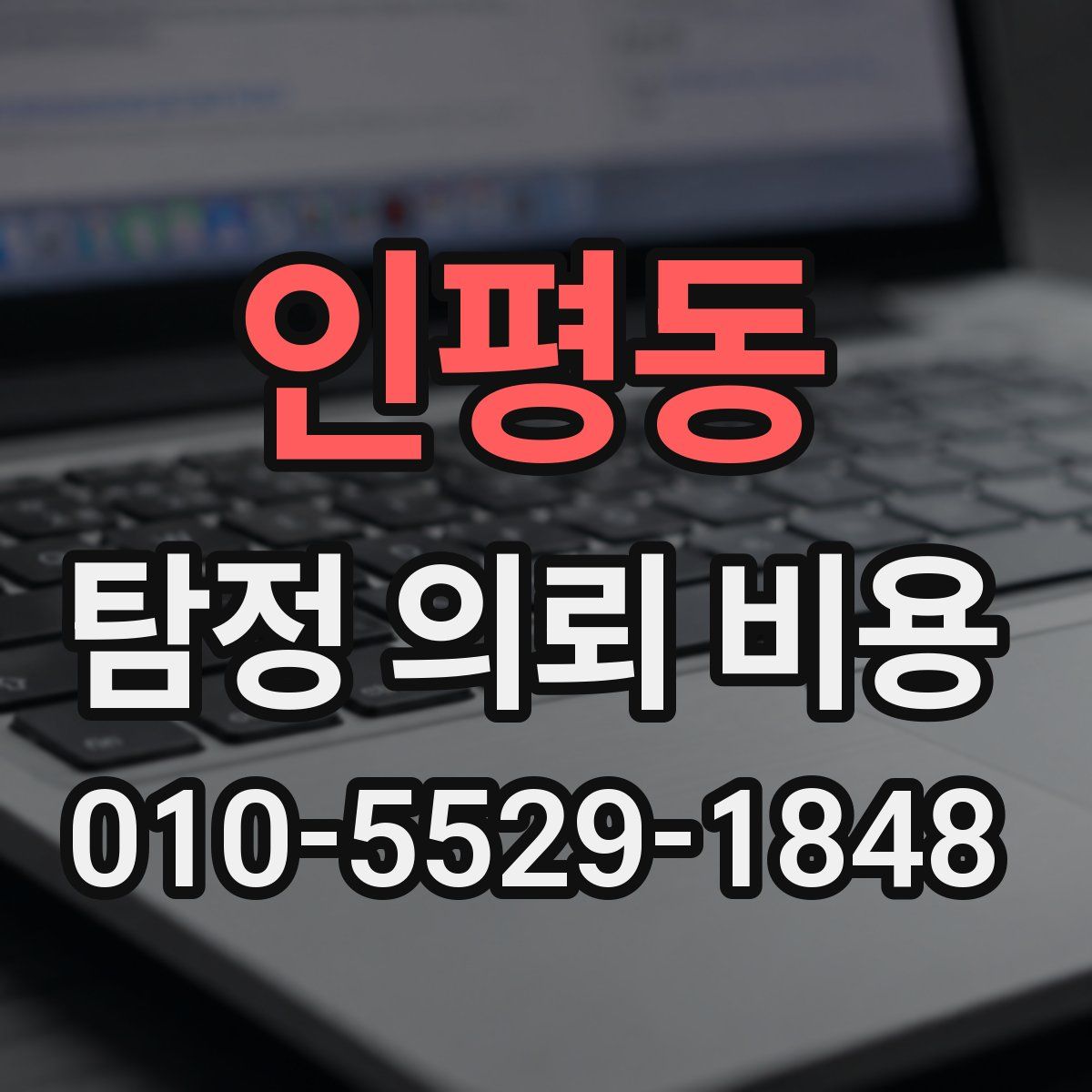 인평동 탐정 의뢰 비용