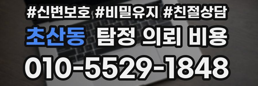 초산동 탐정 의뢰 비용
