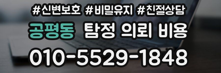 공평동 탐정 의뢰 비용