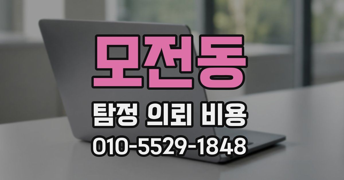 모전동 탐정 의뢰 비용