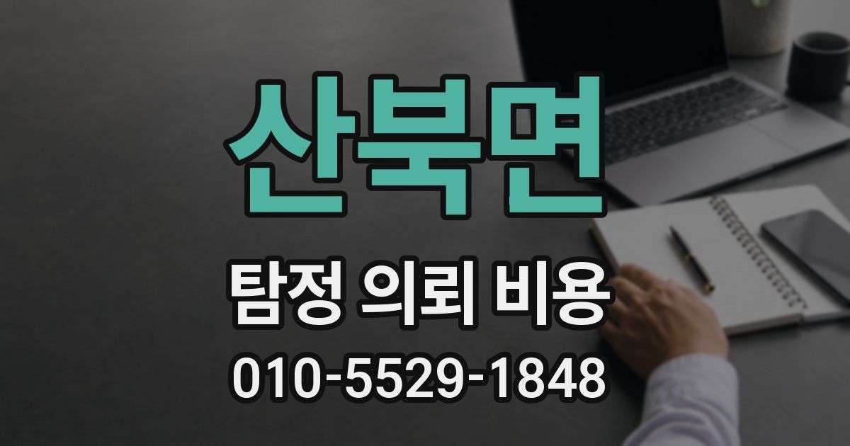 산북면 탐정 의뢰 비용