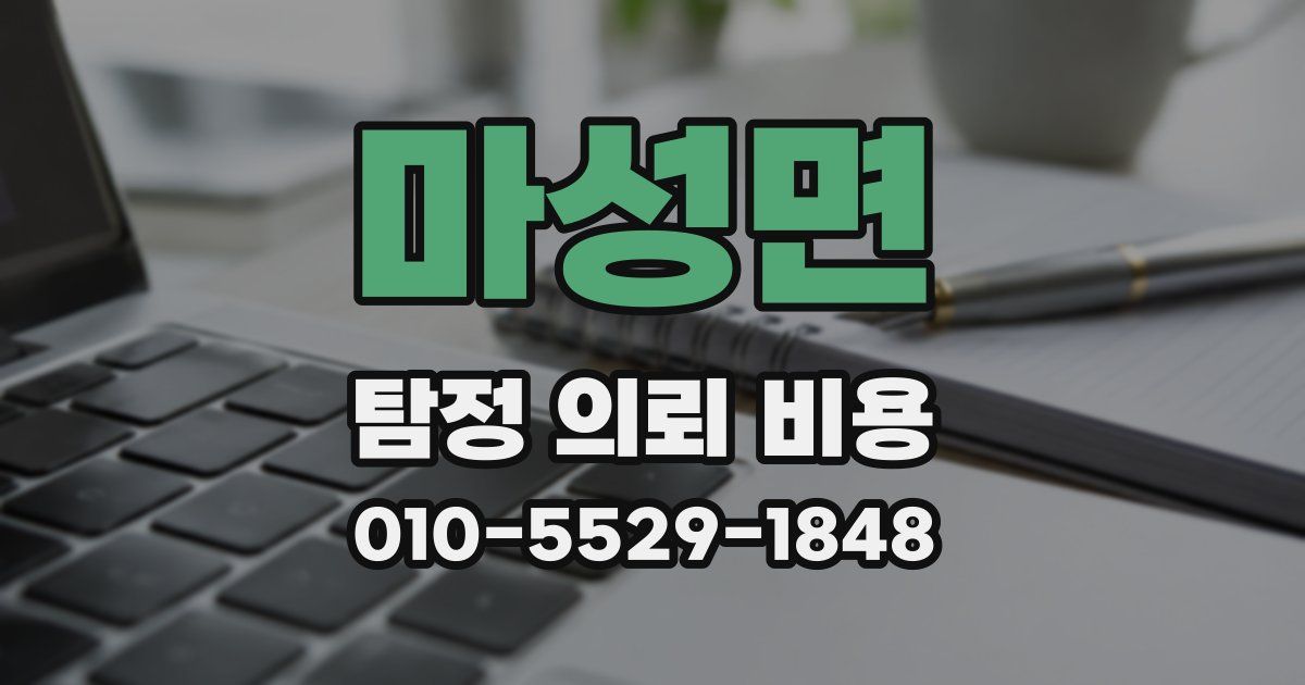마성면 탐정 의뢰 비용