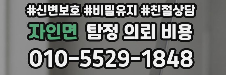 자인면 탐정 의뢰 비용