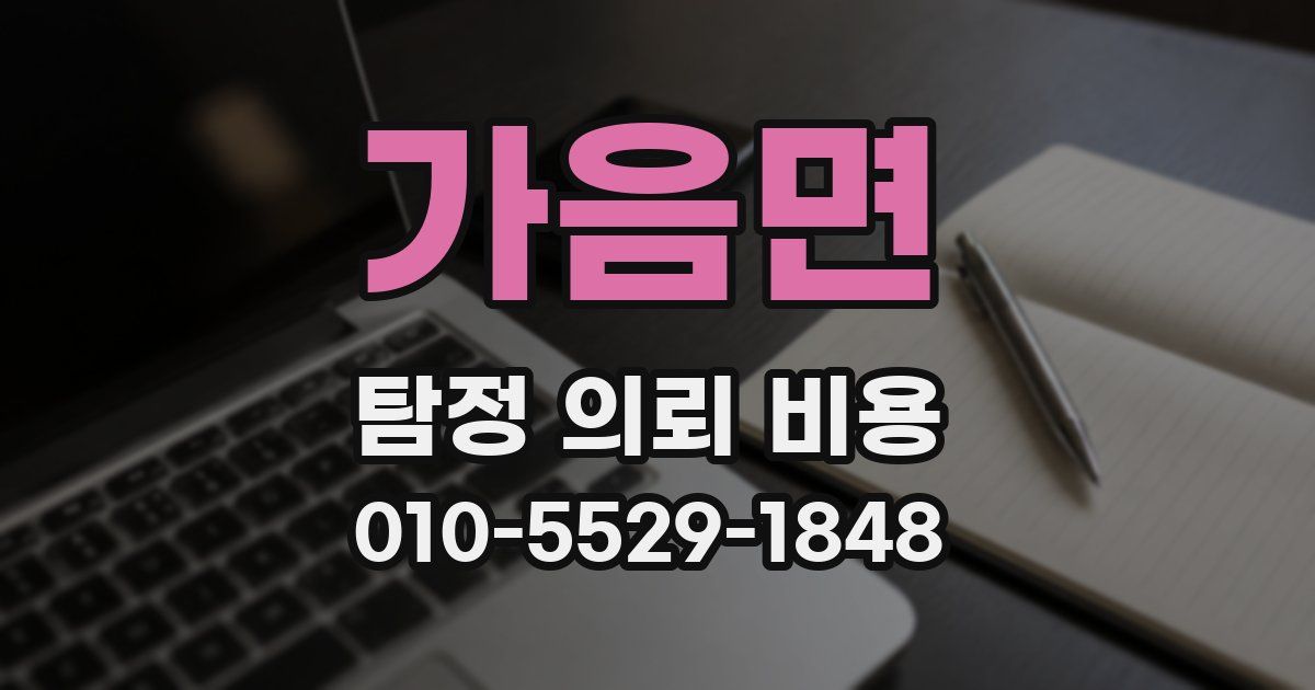 가음면 탐정 의뢰 비용