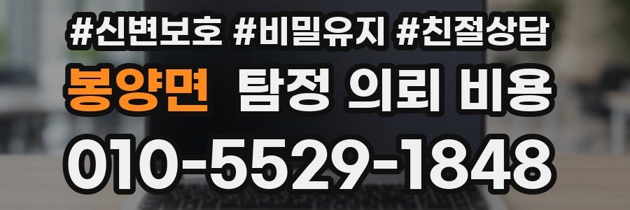 봉양면 탐정 의뢰 비용