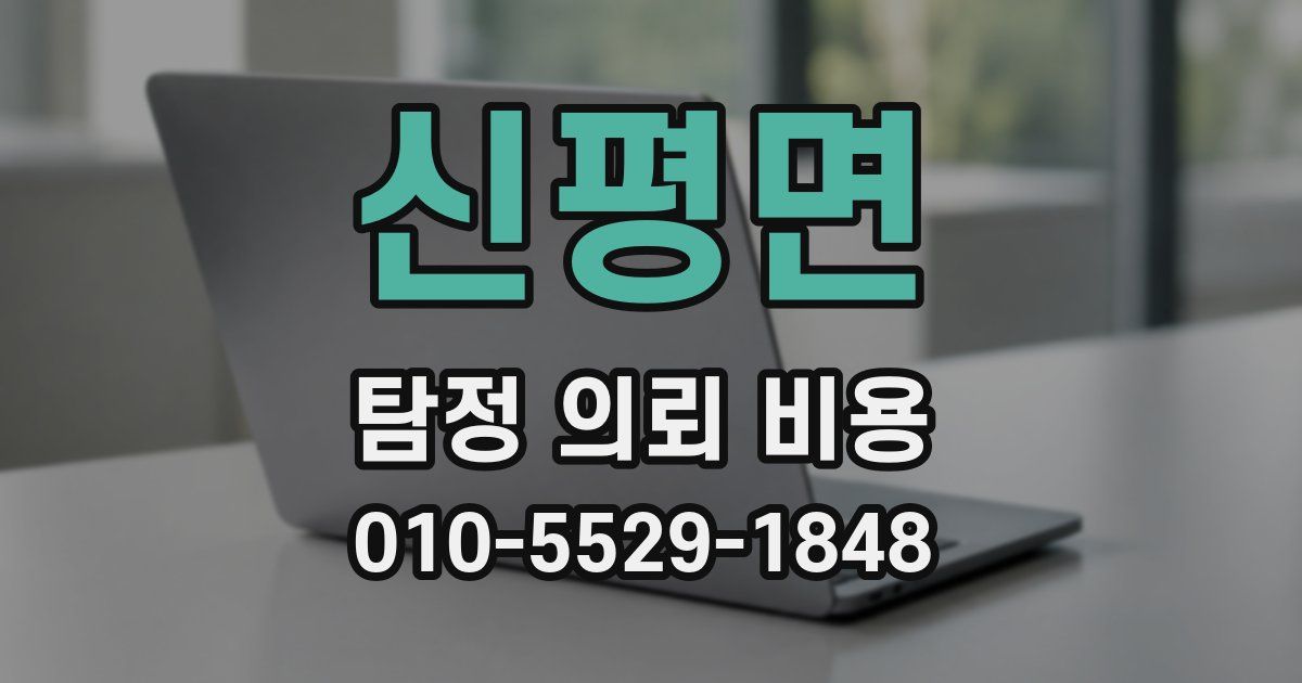 신평면 탐정 의뢰 비용
