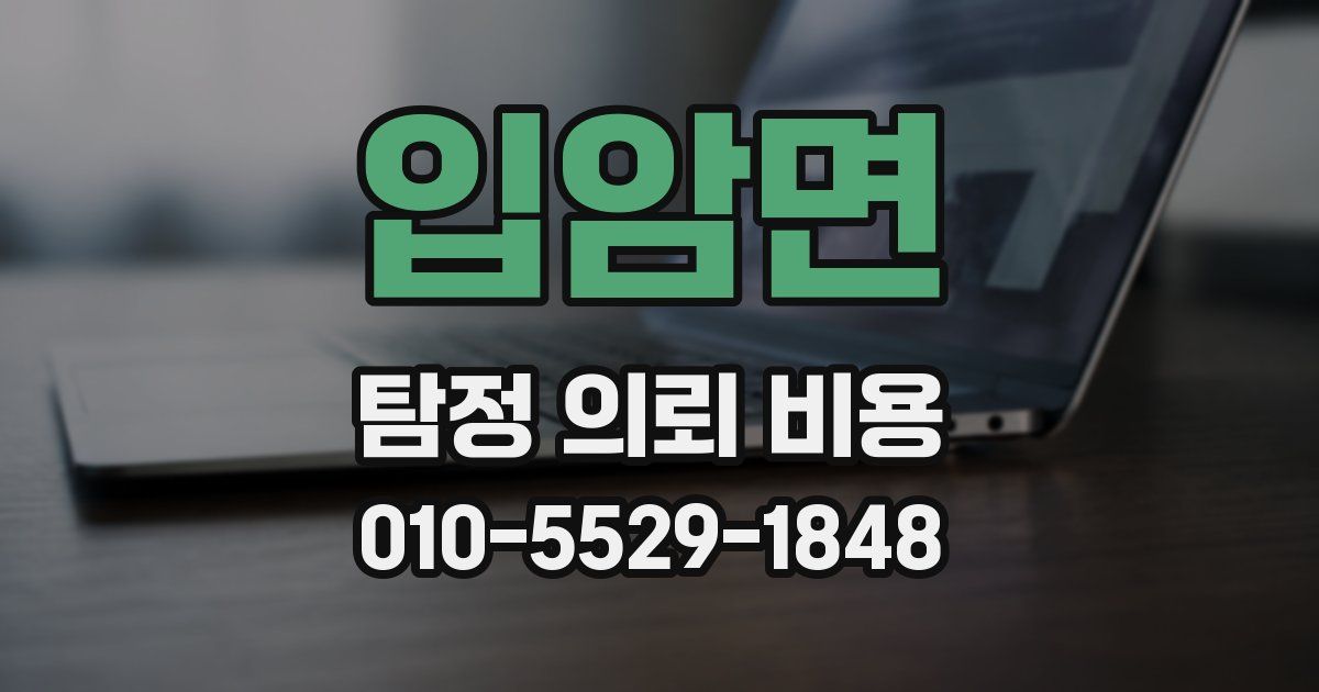 입암면 탐정 의뢰 비용