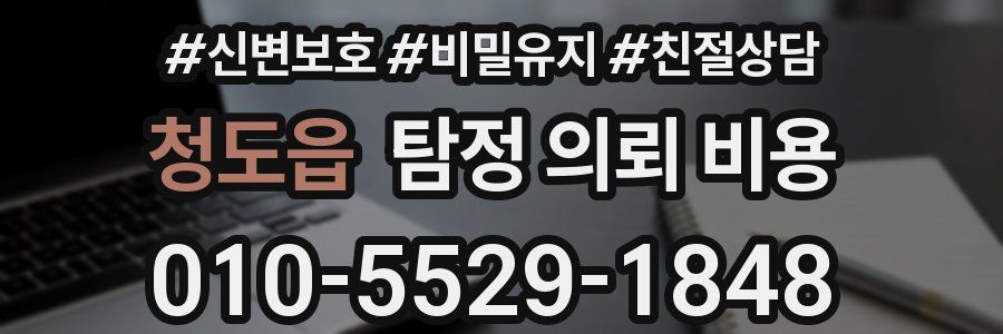 청도읍 탐정 의뢰 비용