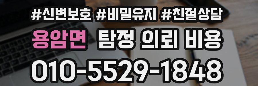 용암면 탐정 의뢰 비용