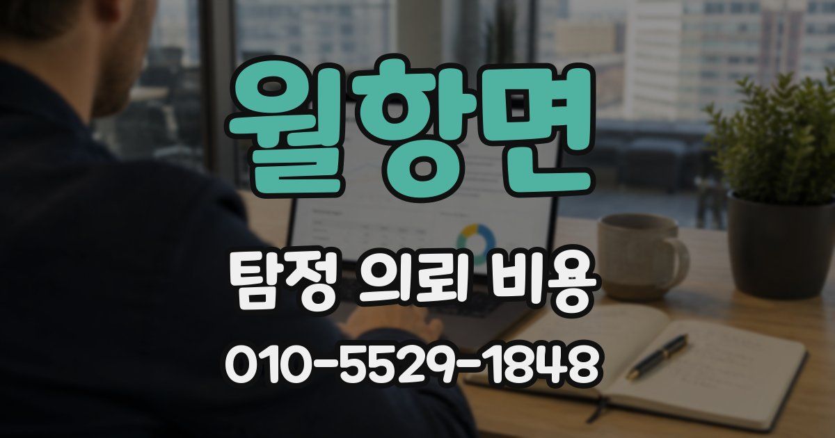 월항면 탐정 의뢰 비용