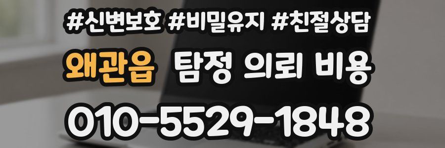 왜관읍 탐정 의뢰 비용