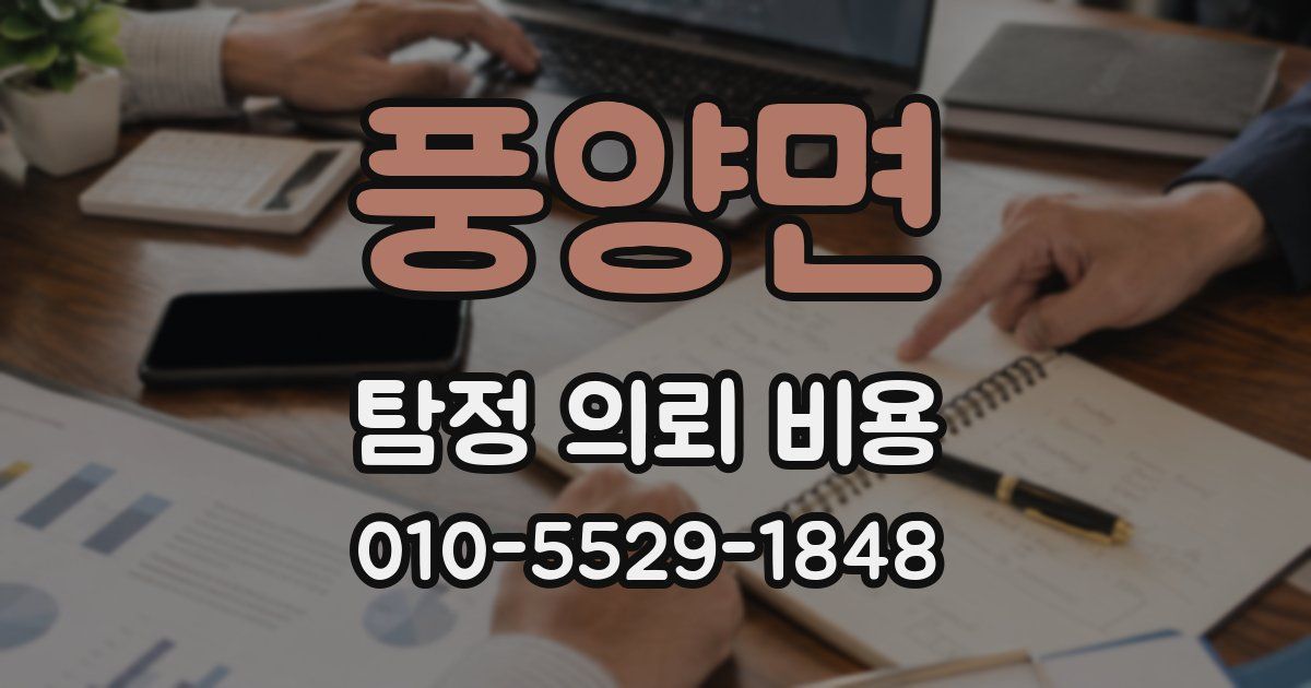 풍양면 탐정 의뢰 비용
