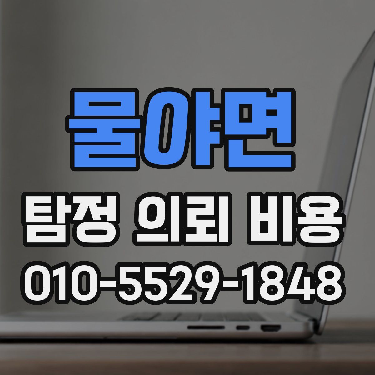 물야면 탐정 의뢰 비용