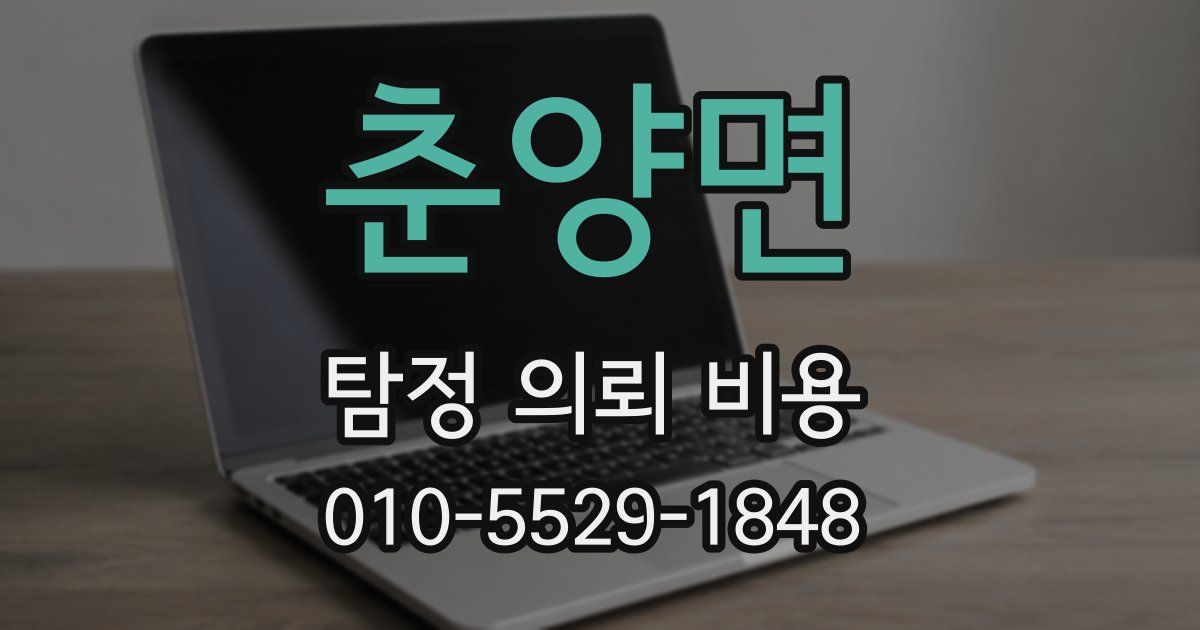춘양면 탐정 의뢰 비용