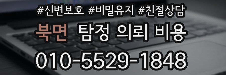 북면 탐정 의뢰 비용