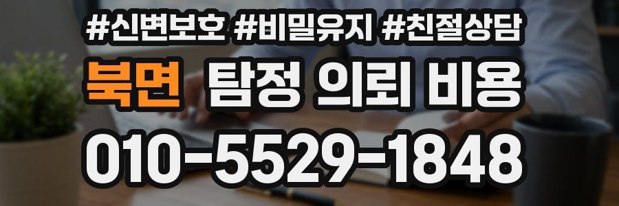 북면 탐정 의뢰 비용