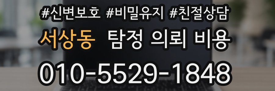서상동 탐정 의뢰 비용
