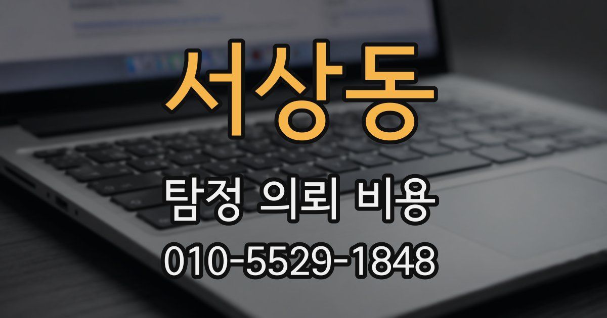 서상동 탐정 의뢰 비용