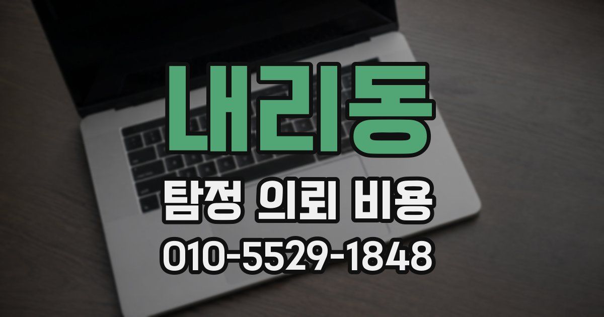 내리동 탐정 의뢰 비용