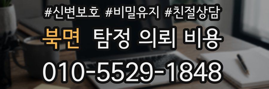 북면 탐정 의뢰 비용