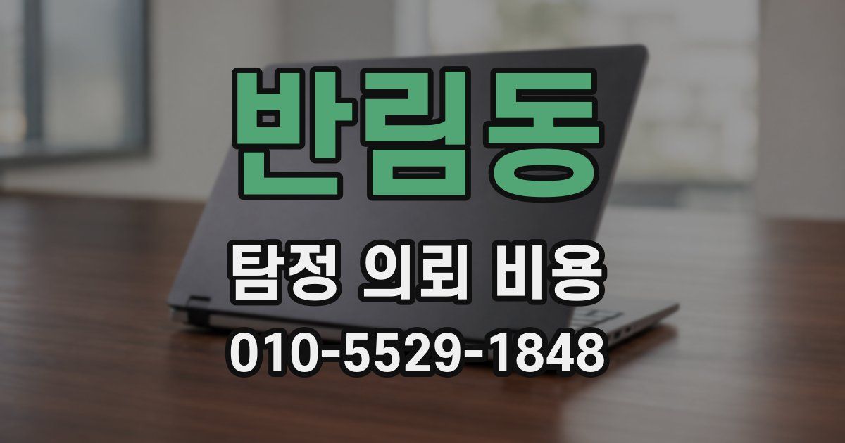 반림동 탐정 의뢰 비용