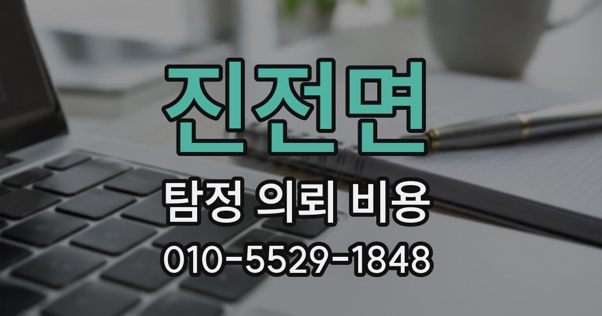 진전면 탐정 의뢰 비용