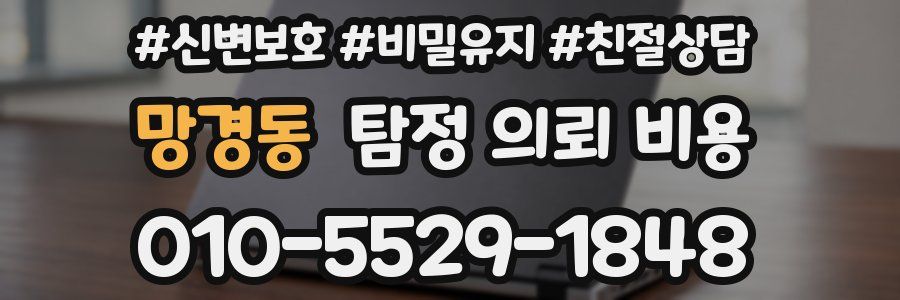 망경동 탐정 의뢰 비용