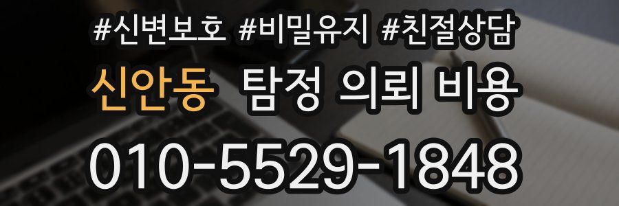 신안동 탐정 의뢰 비용