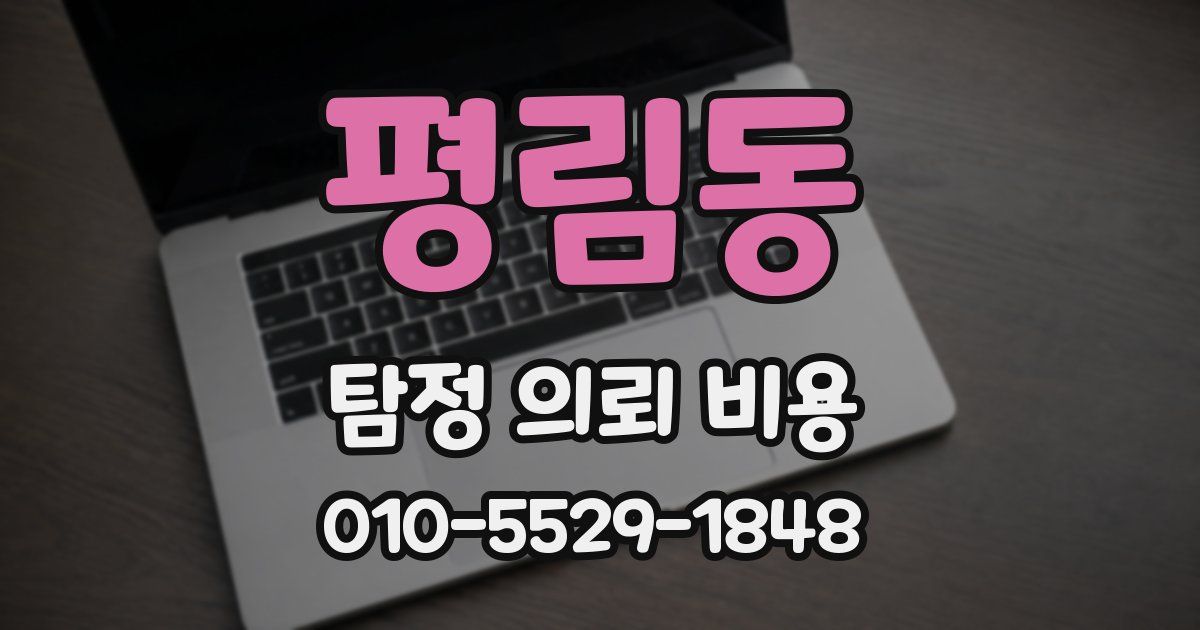 평림동 탐정 의뢰 비용