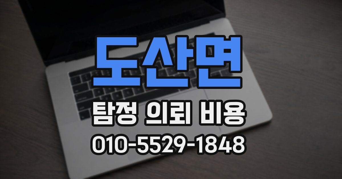 도산면 탐정 의뢰 비용