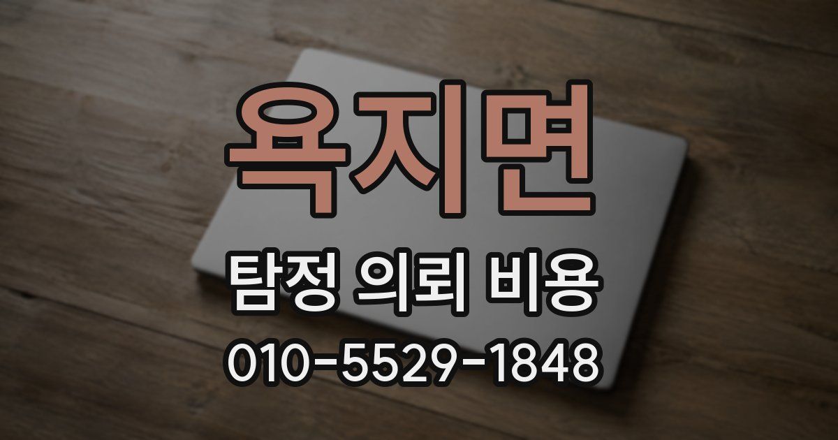 욕지면 탐정 의뢰 비용