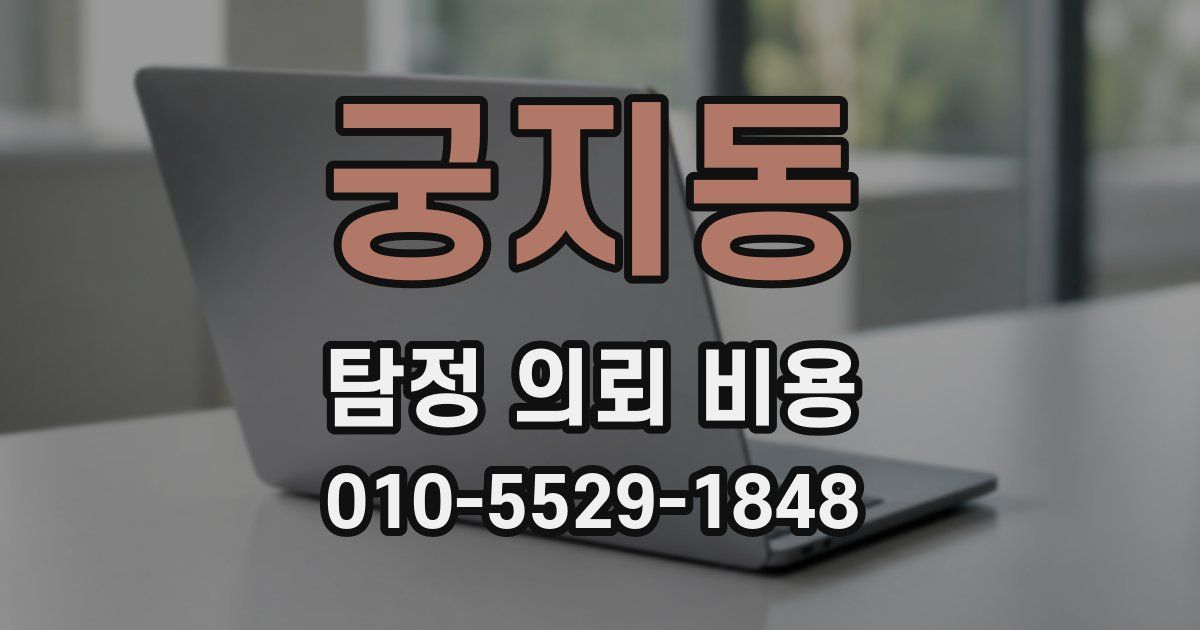 궁지동 탐정 의뢰 비용