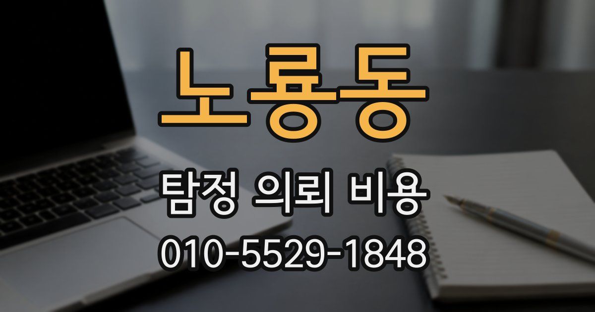 노룡동 탐정 의뢰 비용