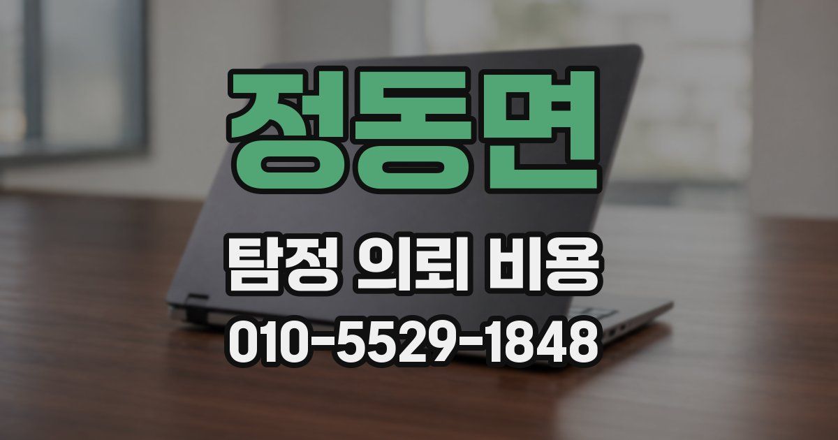 정동면 탐정 의뢰 비용