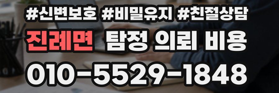 진례면 탐정 의뢰 비용