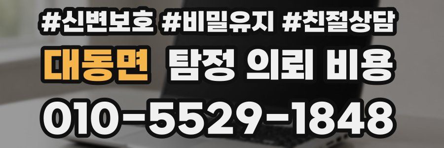 대동면 탐정 의뢰 비용