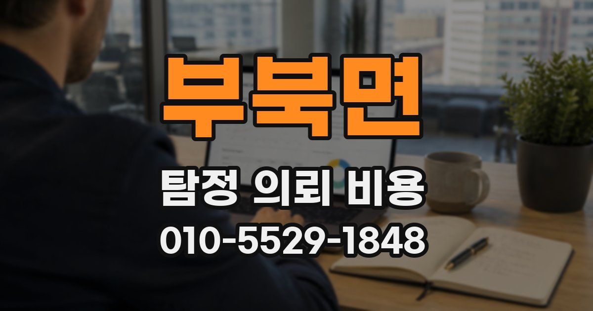 부북면 탐정 의뢰 비용