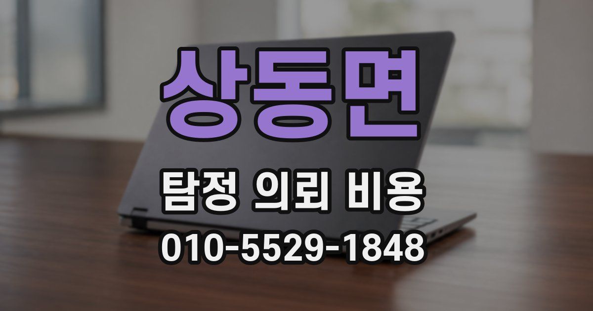 상동면 탐정 의뢰 비용