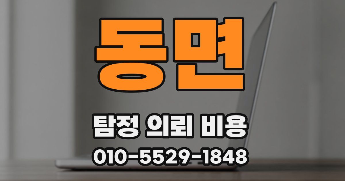 동면 탐정 의뢰 비용