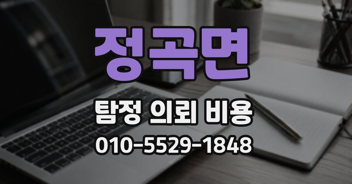 정곡면 탐정 의뢰 비용