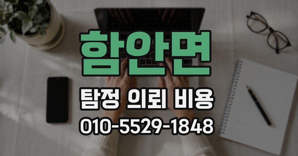 함안면 탐정 의뢰 비용