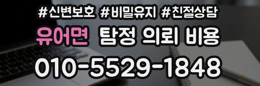 유어면 탐정 의뢰 비용