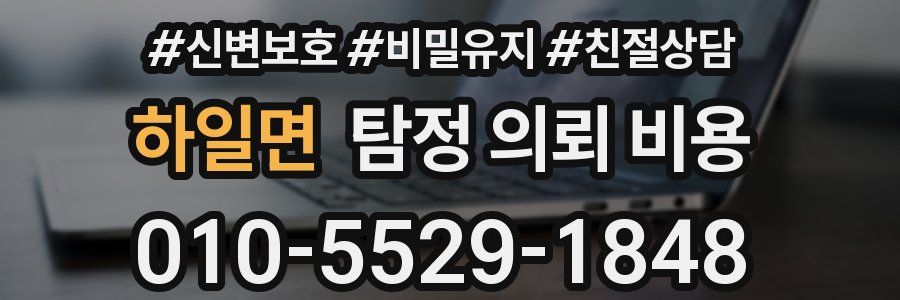 하일면 탐정 의뢰 비용