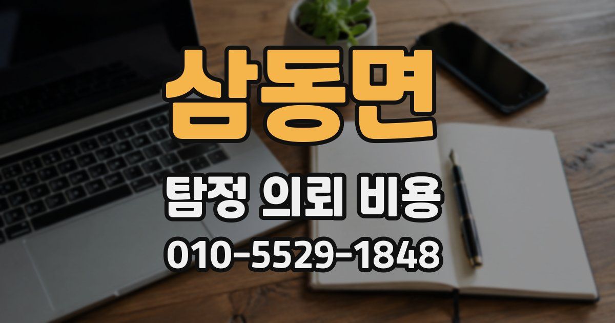 삼동면 탐정 의뢰 비용
