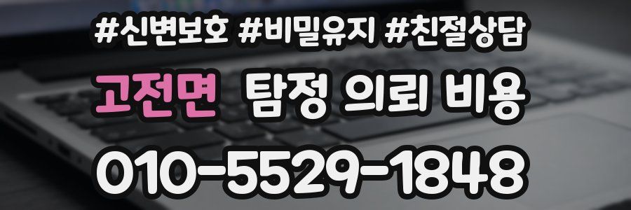 고전면 탐정 의뢰 비용