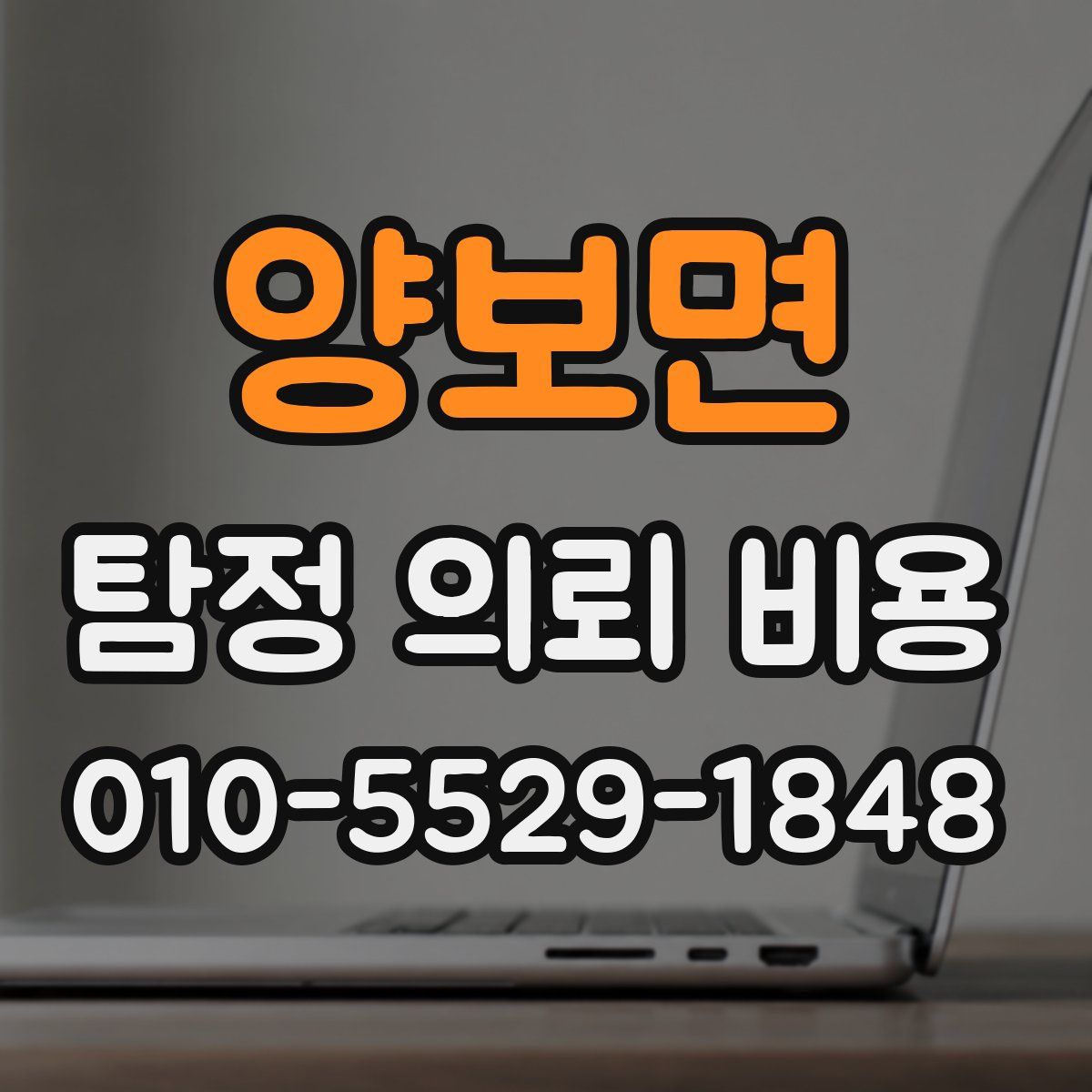양보면 탐정 의뢰 비용