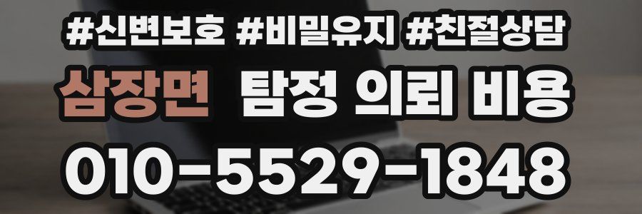 삼장면 탐정 의뢰 비용