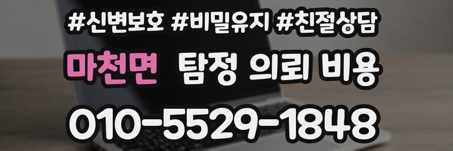 마천면 탐정 의뢰 비용