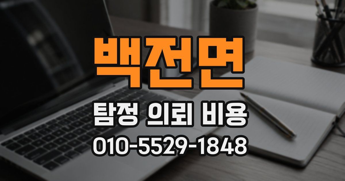 백전면 탐정 의뢰 비용